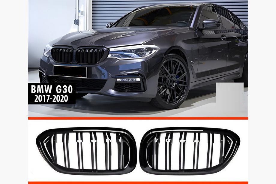BMW 5er G30/G31 2017–2023 Nieren M-Look (2017-2020, Schwarz Glanz) Foto 4