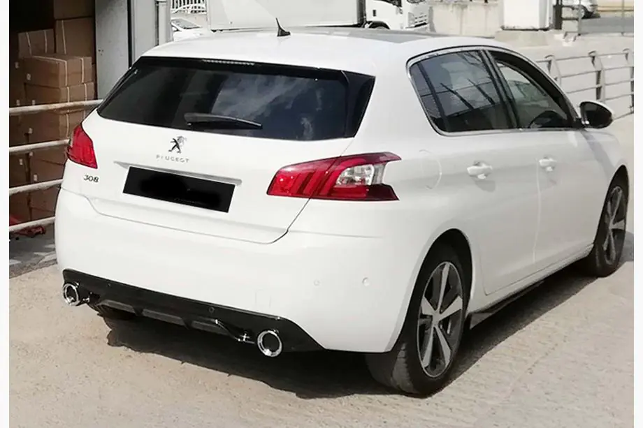 Peugeot 308 2014-2021 Heckdiffusor DPT (HB, Schwarz Glanz) Foto 4