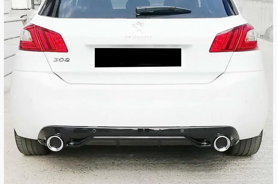 Peugeot 308 2014-2021 Heckdiffusor DPT (HB, Schwarz Glanz) Foto 6