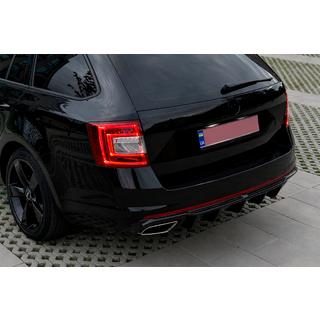 Heckdiffusor DPT V-2 (LB/SW, Schwarz Hochglanz) Skoda Octavia III A7 2013-2019 Foto 4