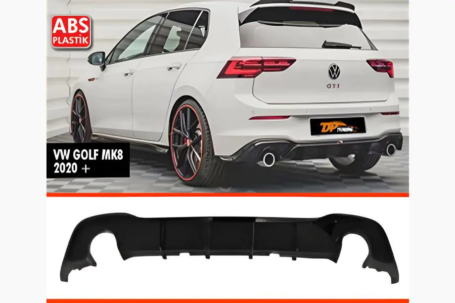 Volkswagen Golf 8 2019- Heckdiffusor DPT V-1 (Schwarz Glanz) Foto 1
