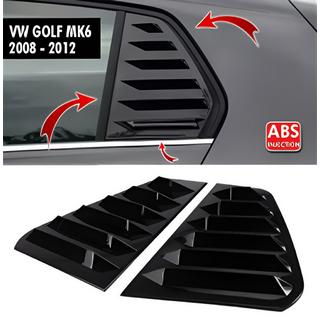 Heckfenster Blenden DPT V-1 (Schwarz Glanz, 2 Stk) Volkswagen Golf 6 2008-2014