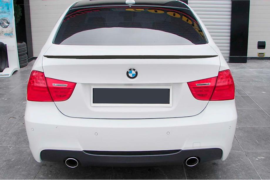 BMW 3 Series E90/E91 2005-2011 Spoiler M3-Style (für E90, Schwarz Glanz) Image