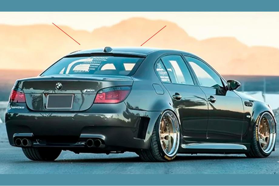 BMW 5 Series E60/E61 2003-2010 Heckspoiler DPT V-2 (Schwarz Glanz) Image