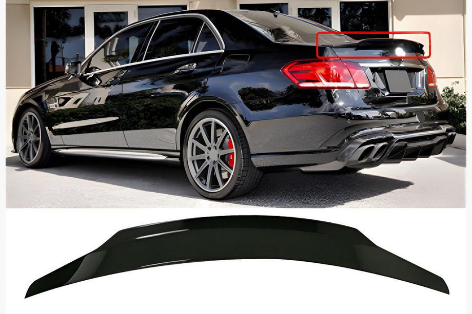 Mercedes E-class W212 2009-2016 Spoiler DPT V-2 (Schwarz Glanz) Foto 1