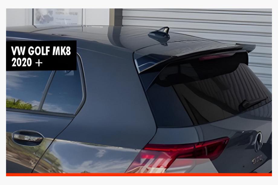 Volkswagen Golf 8 2019- Spoiler DPT V-2 (HB, Schwarz Glanz) Image