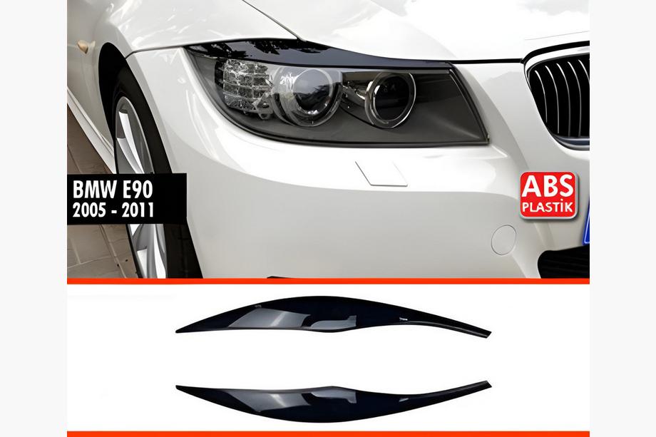 BMW 3 Series E90/E91 2005-2011 Scheinwerferblenden DPT (2Stk, Schwarz Glanz) Foto 1