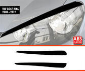 Volkswagen Golf 6 2008-2014 Scheinwerferblenden DPT (2Stk, Schwarz Glanz) Foto 1