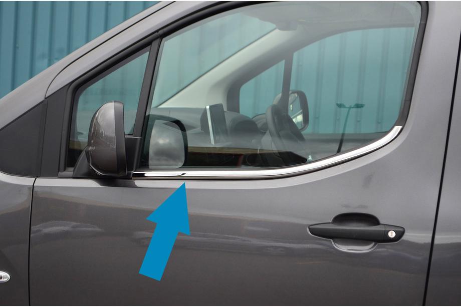 Citroen Berlingo/Multispace 2018- Fensterzierleisten Omsa Line (2 Stk, Edelstahl) Foto 1