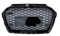 Audi A3 2012-2020 Frontgrill RS-Style (2016-2020, ohne Logo, schwarz) Foto 1