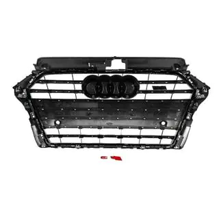 Frontgrill S-Style (2016-2020, grau mit Chrom) Audi A3 2012-2020 Foto 4