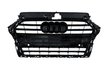 Audi A3 2012-2020 Frontgrill S-Style (2016-2020, Schwarz mit Chrom) Foto 4