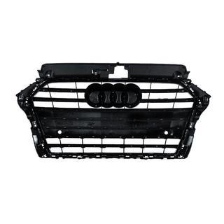 Frontgrill S-Style (2016-2020, Schwarz mit Chrom) Audi A3 2012-2020 Foto 4