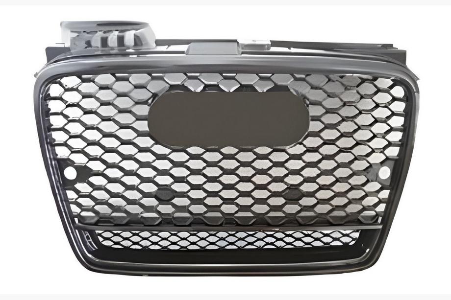 Audi A4 B7 2004-2008 Frontgrill RS-Style V-2 (schwarz mit Chrom) Image