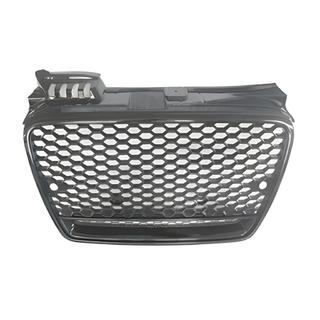 Frontgrill RS-Style V-2 (ohne Logo, schwarz mit Chrom) Audi A4 B7 2004-2008