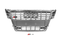 Audi A4 B8 2007-2015 Frontgrill RS-Style (2007-2011, grau mit Chrom) Foto 1