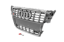 Audi A4 B8 2007-2015 Frontgrill RS-Style (2007-2011, grau mit Chrom) Foto 2