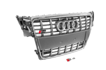 Audi A4 B8 2007-2015 Frontgrill RS-Style (2007-2011, grau mit Chrom) Foto 3