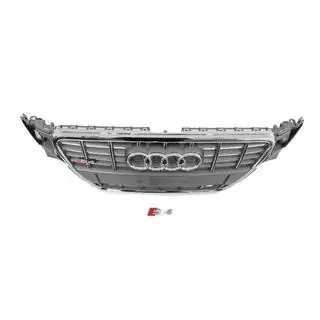 Frontgrill RS-Style (2007-2011, grau mit Chrom) Audi A4 B8 2007-2015 Foto 4