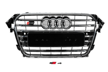 Audi A4 B8 2007-2015 Frontgrill S-Style (2012-2015, schwarz mit Chrom) Foto 1