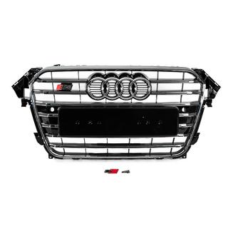 Frontgrill S-Style (2012-2015, schwarz mit Chrom) Foto 1