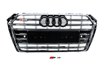 Audi A4 B9 2015-2024 Kühlergrill vorne S-style (2015-2019, Chrom+Schwarz) Foto 1