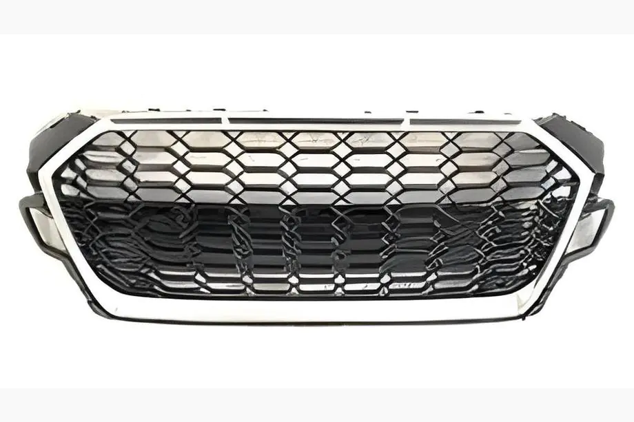 Audi A5 2016-2025 Frontgrill RS-Style (ohne Logo, 2020-2025, schwarz mit Chrom) Foto 1