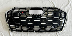 Audi A6 C8 2018–2025 Frontgrill RS-Style (2024-, grau mit Chrom) Foto 2