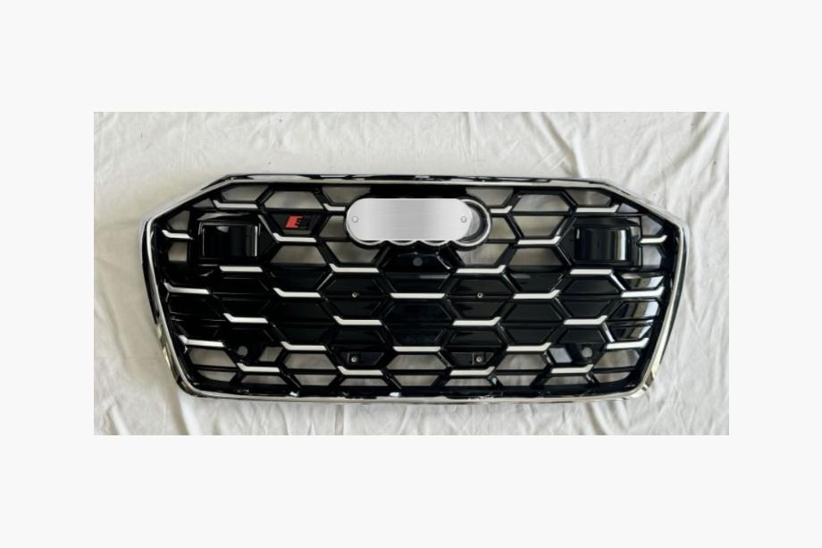 Audi A6 C8 2018–2025 Frontgrill RS-Style (2024-, grau mit Chrom) Foto 2
