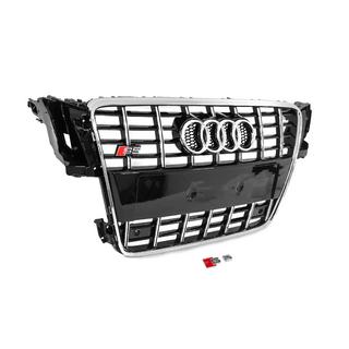 Frontgrill S-Style (2007-2011, schwarz mit Chrom) Audi A5 2007-2015 Foto 3