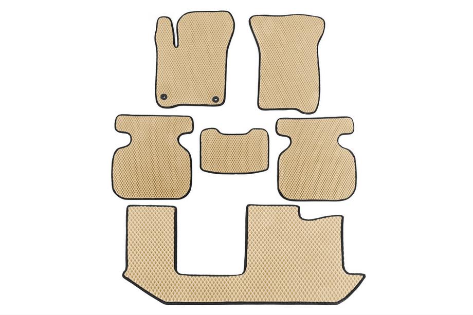 Dodge Journey 2008-2020 EVA Fußmatten (3 Reihen, Beige) Image