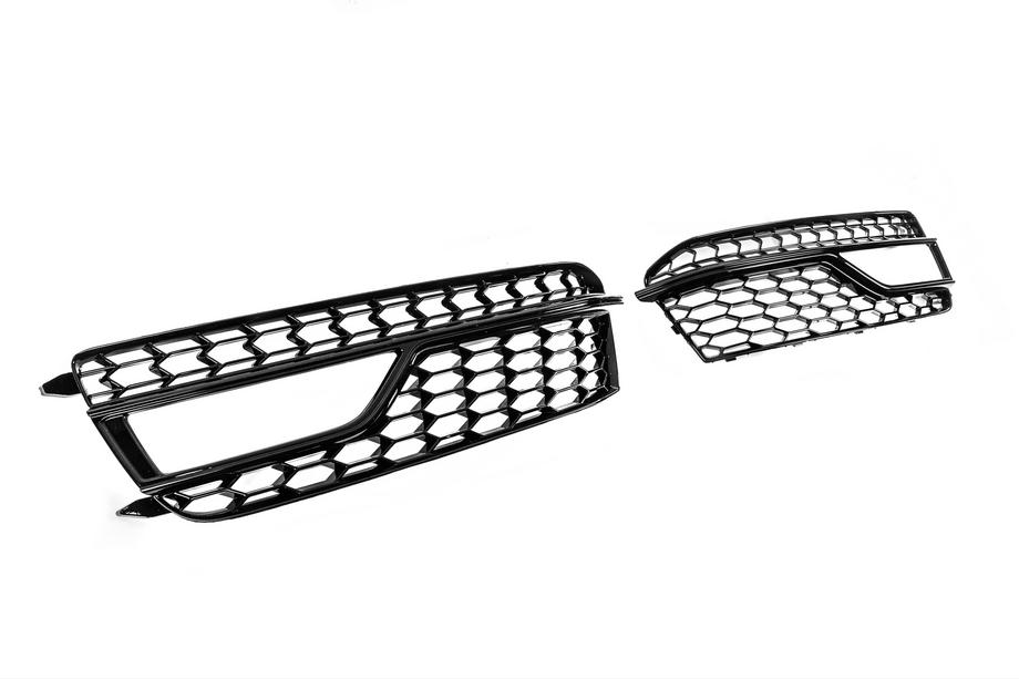 Audi A5 2007-2015 Nebelscheinwerfer-Gitter RS-Style (Sport, 2011-2015, 2 Stk, Schwarz) Image