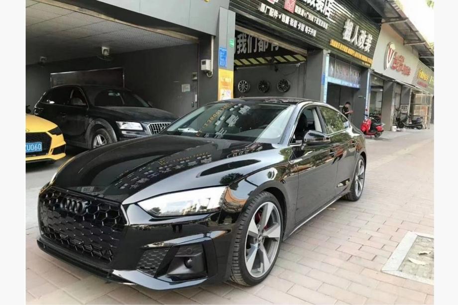 Audi A5 2016-2025 Nebelscheinwerfergitter mit Nebelscheinwerfern RS-Style (Für S-Line, 2020-2025, 2 Stk, Schwarz) Image