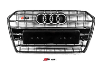 Audi A6 C7 2011-2017 Frontgrill Schwarz mit Chromrahmen S-Style (2014-2017) Foto 1
