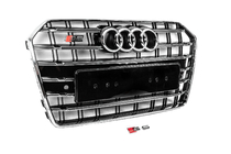 Audi A6 C7 2011-2017 Frontgrill Schwarz mit Chromrahmen S-Style (2014-2017) Foto 3
