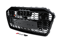 Audi A6 C8 2018–2025 Frontgrill RS-Style (mit ACC, schwarz) Foto 2