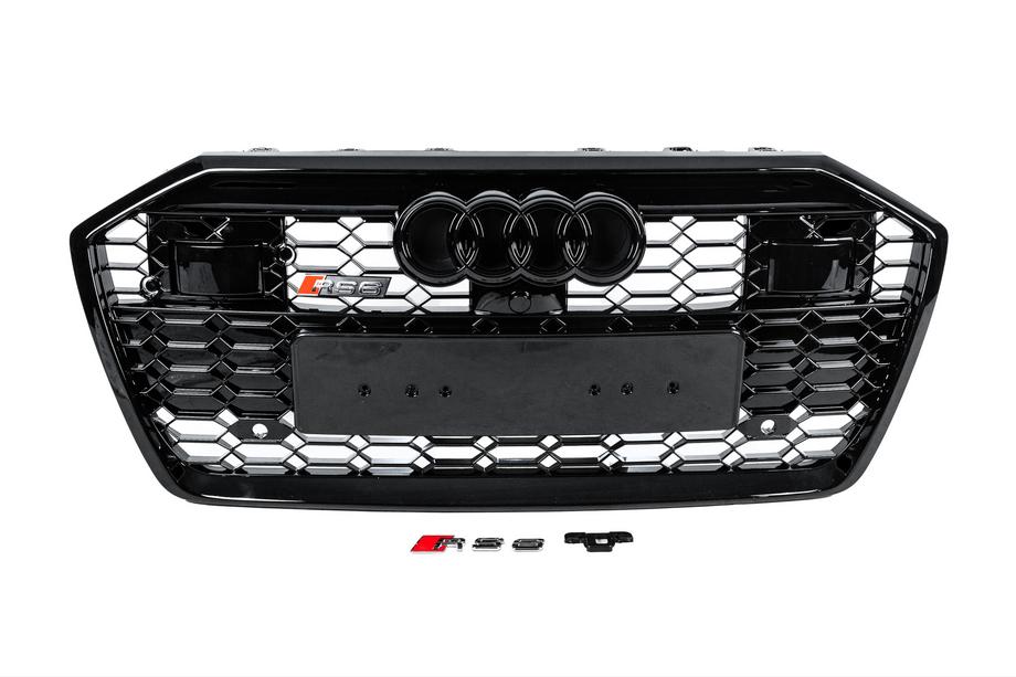 Audi A6 C8 2018–2025 Frontgrill RS-Style (mit ACC, schwarz) Image