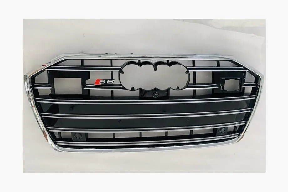 Audi A6 C8 2018–2025 Frontgrill S-Style (mit ACC, schwarz mit Chrom) Foto 4