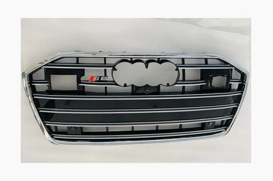 Audi A6 C8 2018–2025 Frontgrill S-Style (mit ACC, schwarz mit Chrom) Foto 3