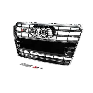 Frontgrill S-Style (2010-2014, schwarz mit Chrom) Foto 2