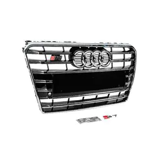 Frontgrill S-Style (2010-2014, schwarz mit Chrom) Foto 3
