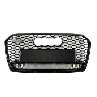 Frontgrill RS-Style mit Quattro Schriftzug (2015-2018, schwarz) Foto 3