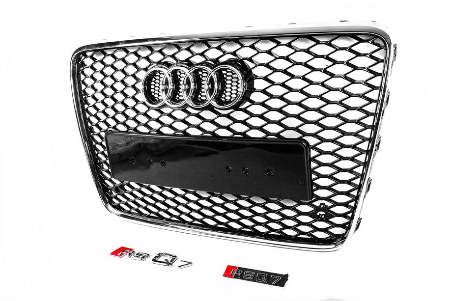 Audi Q7 2005-2015 Frontgrill RSQ-Style (schwarz mit Chrom) Foto 2