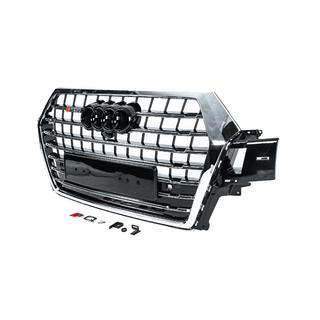 Kühlergrill vorne SQ-Style V-2 (2015-2019, schwarz mit Chrom) Audi Q7 2015–2026 Foto 2