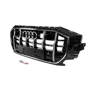 Frontgrill SQ-Style (2018-2023, schwarz mit Chrom) Foto 2