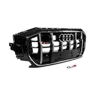 Frontgrill SQ-Style (2018-2023, schwarz mit Chrom) Foto 3