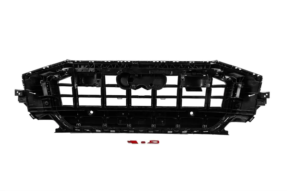 Audi Q8 2018- Frontgrill SQ-Style (2018-2023, schwarz mit Chrom) Foto 4