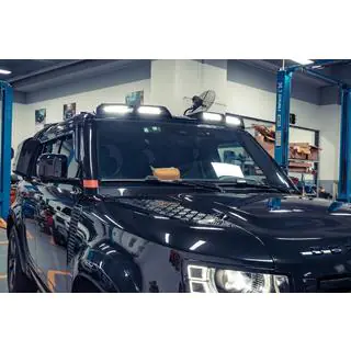 Windschutzscheiben-Visier mit 4 LED Land Rover Defender 2019- Foto 1