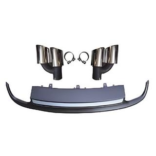Heckdiffusor mit Endrohren RS-Style (2010-2014, Doppelrohrauspuff)