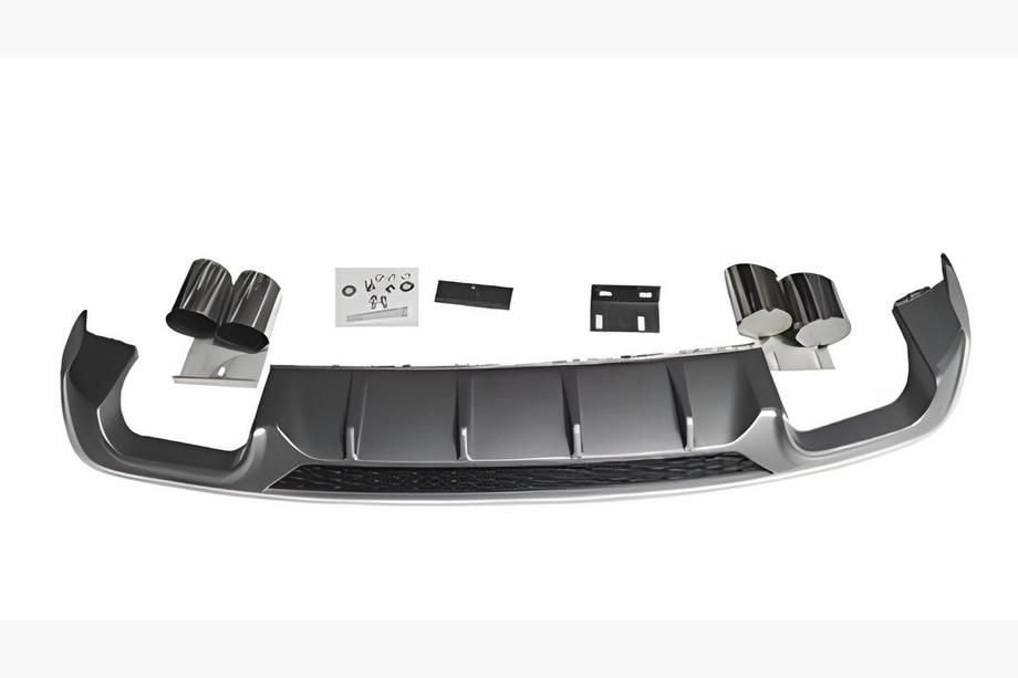 Audi A3 2012-2020 Heckdiffusor mit Endrohren V-2 (für S/S-Line, 2016-2020) Image